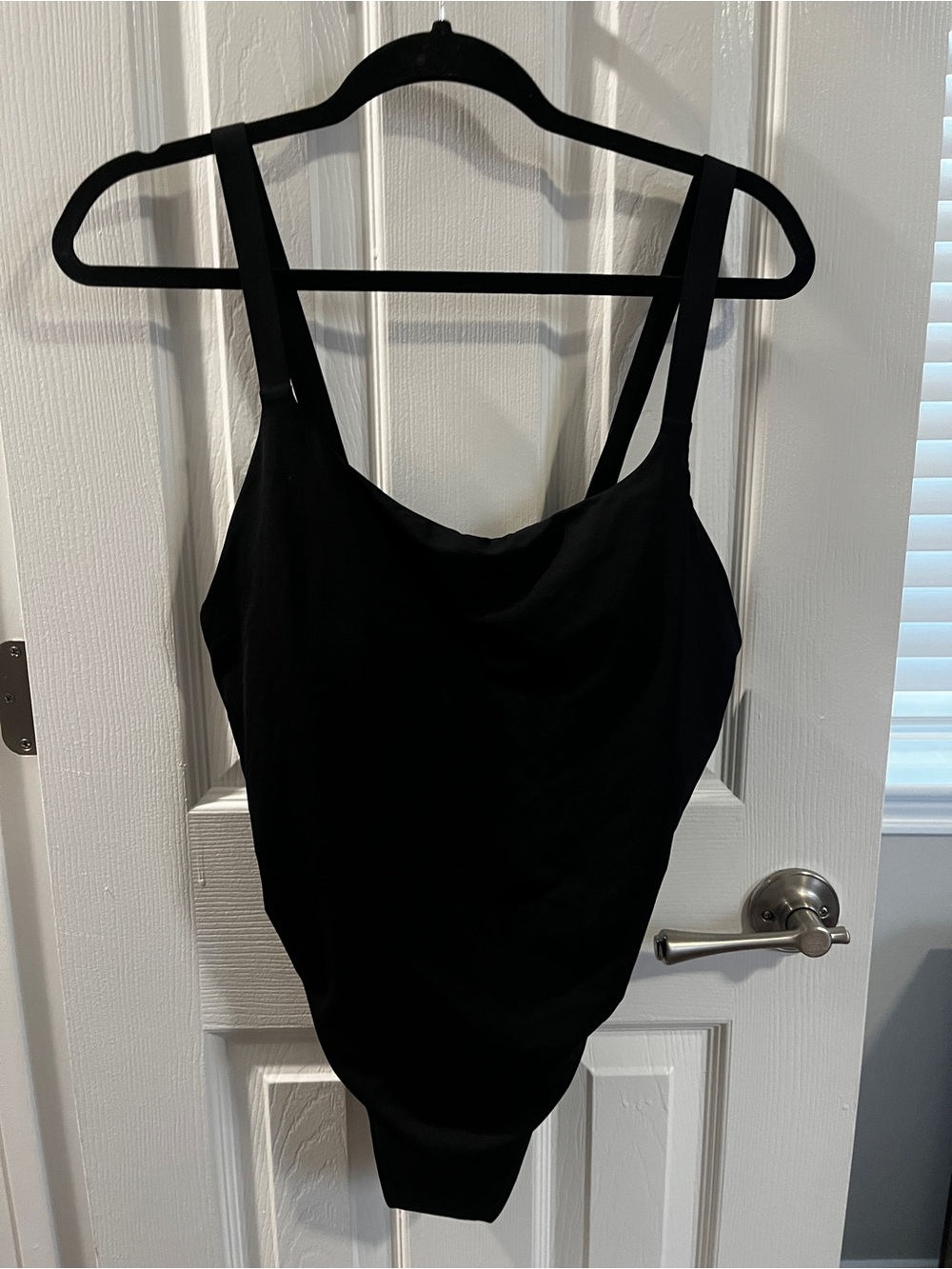 Athleta Black Cami Bodysuit with Wide Straps